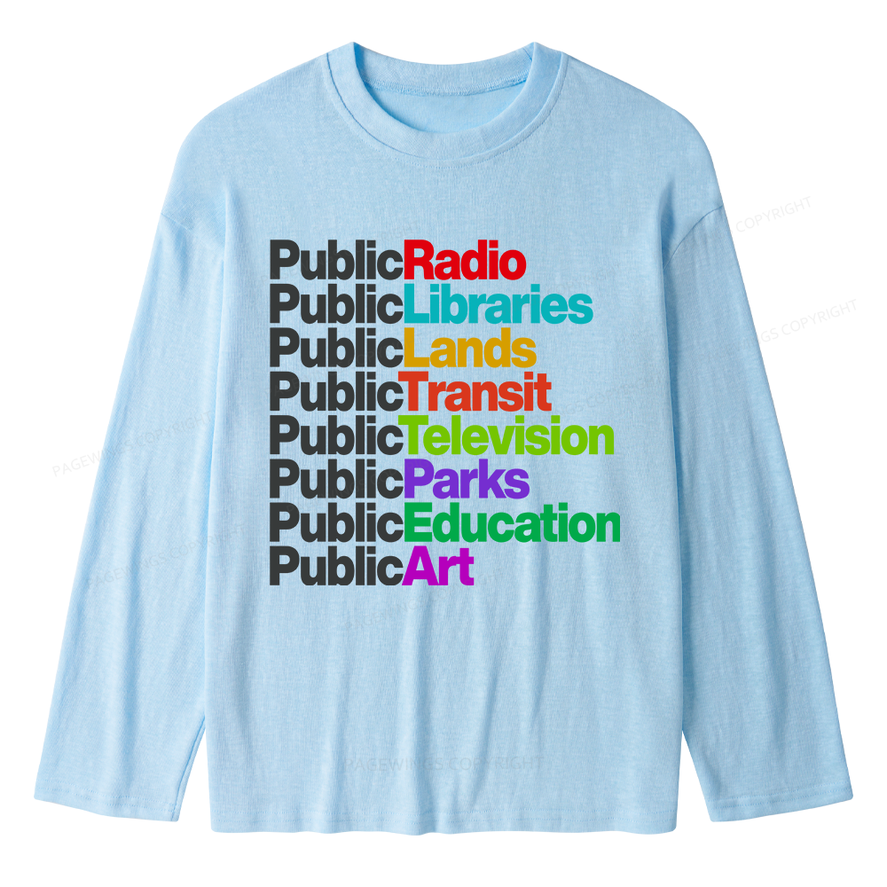 Pagewings Public Libraries Unisex Lightweight Long Sleeve T-Shirt