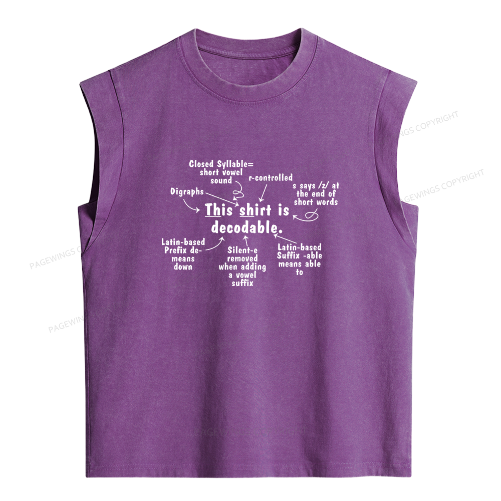 Pagewing Science of Reading Women's Washed Tank Top
