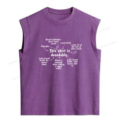 Pagewing Science of Reading Women's Washed Tank Top
