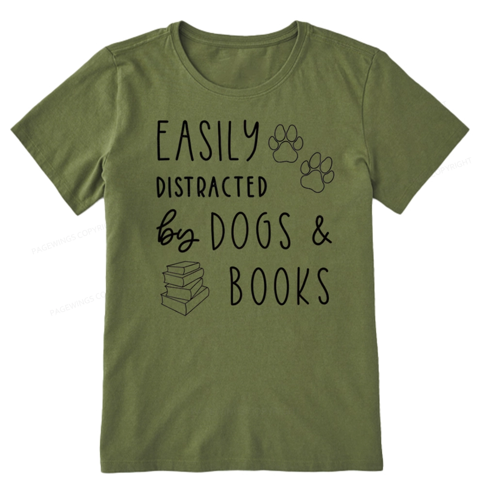 Pagewings Dogs And Books Unisex Classic T-shirt