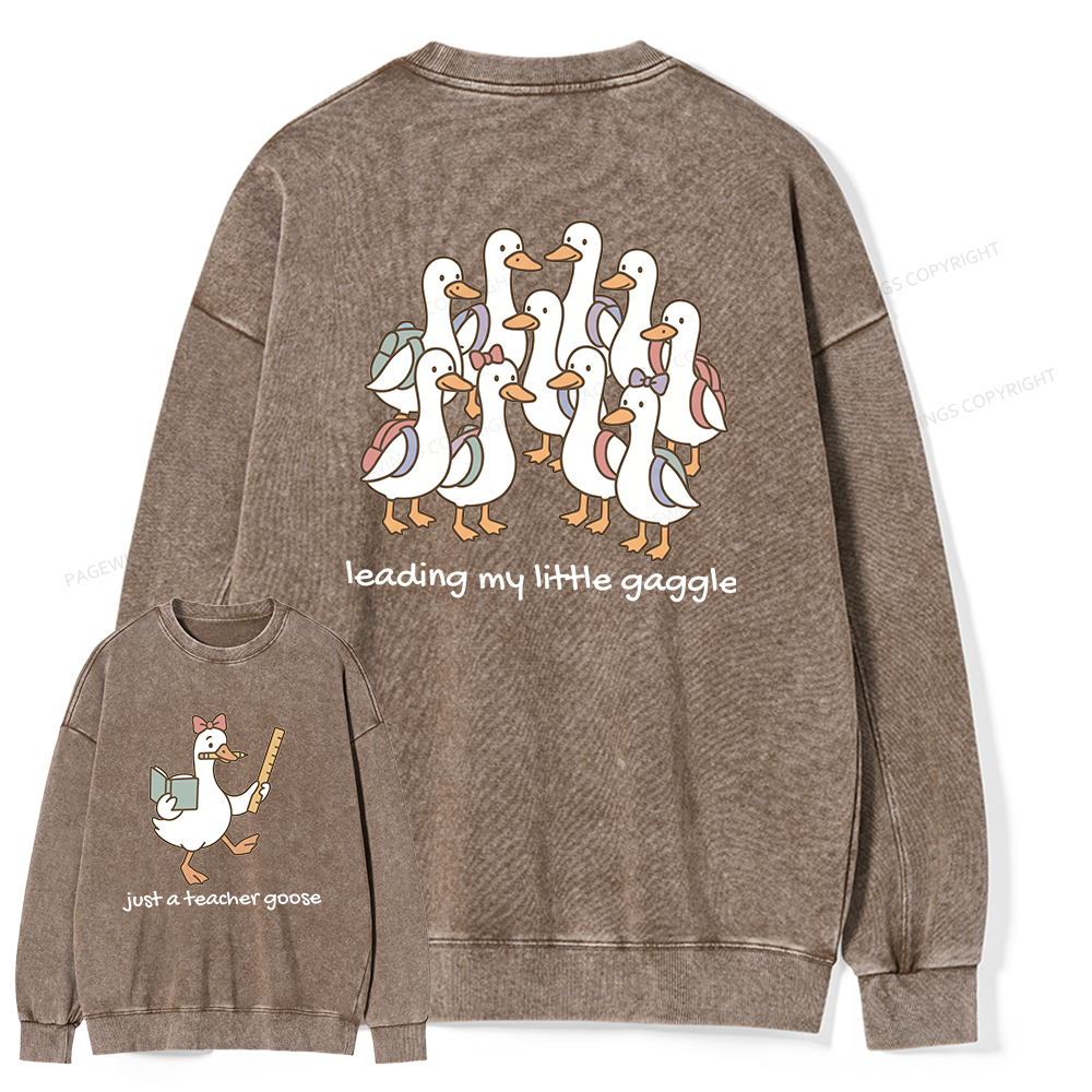 Pagewings Back to School Unisex Washed Sweatshirt