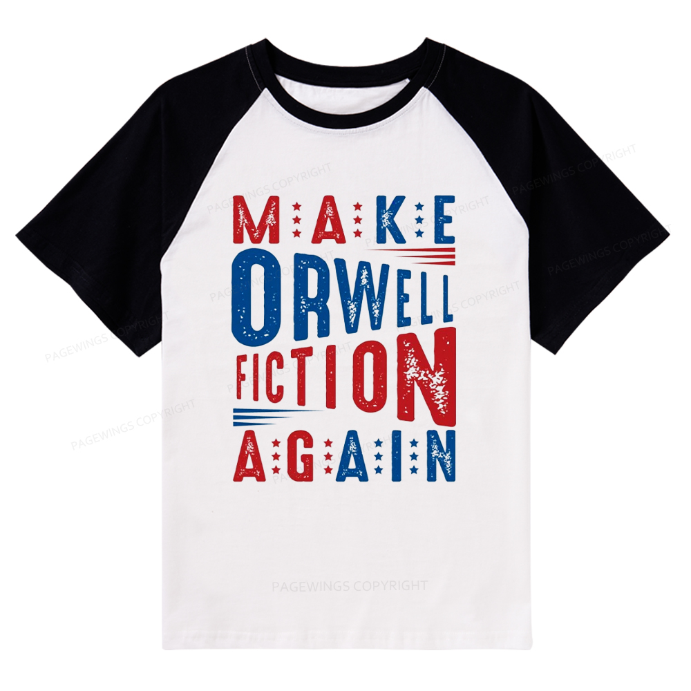 Pagewings 1984 Book Raglan T-shirt