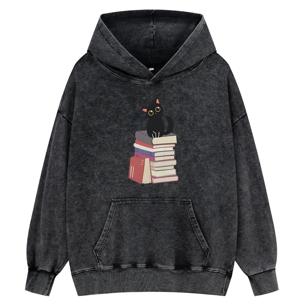 Pagewings It's A Good Day To Read Books Unisex Washed Hoodie