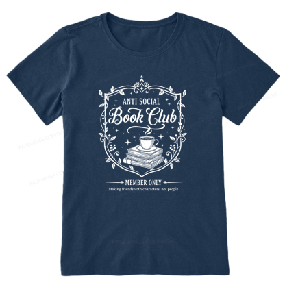 Pagewings Anti Social Book Club Unisex Classic T-shirt