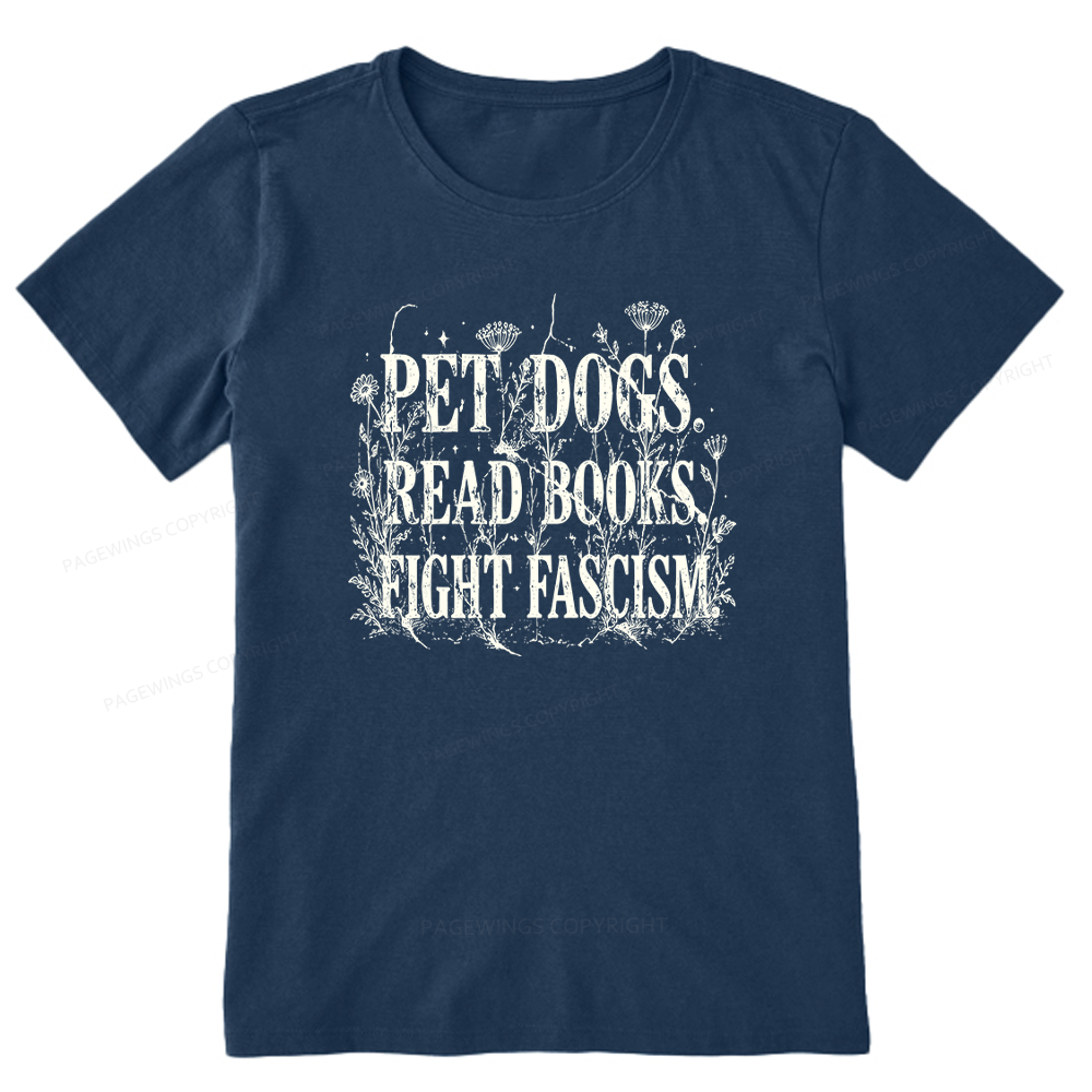 Pagewings Anti Fascism Book Lover Unisex Classic T-shirt