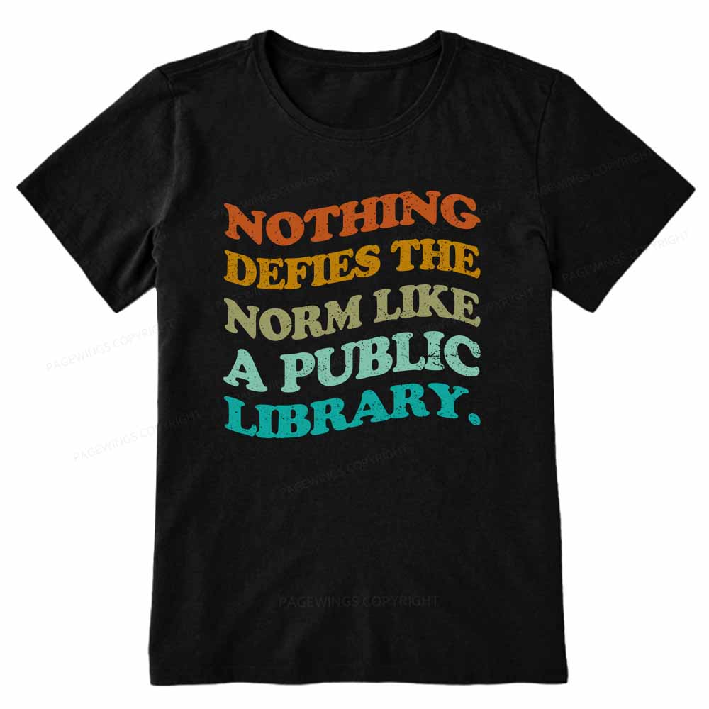 Pagewings Nothing defies the norm like a public library Unisex Classic T-shirt