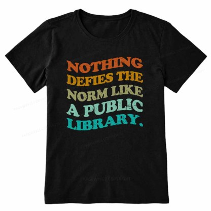Pagewings Nothing defies the norm like a public library Unisex Classic T-shirt