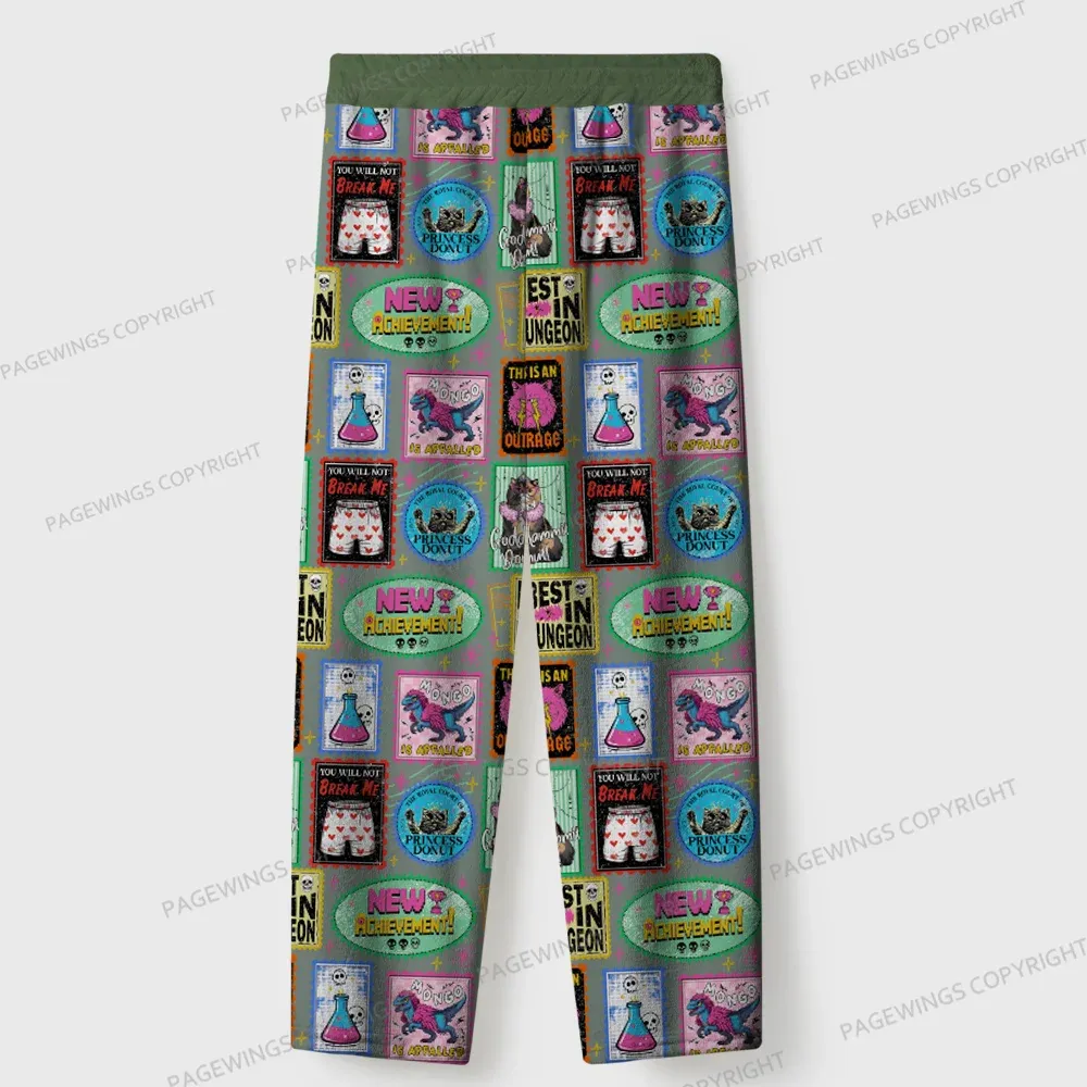 Pagewings Cozy Reading Unisex Flannel Pajama Set