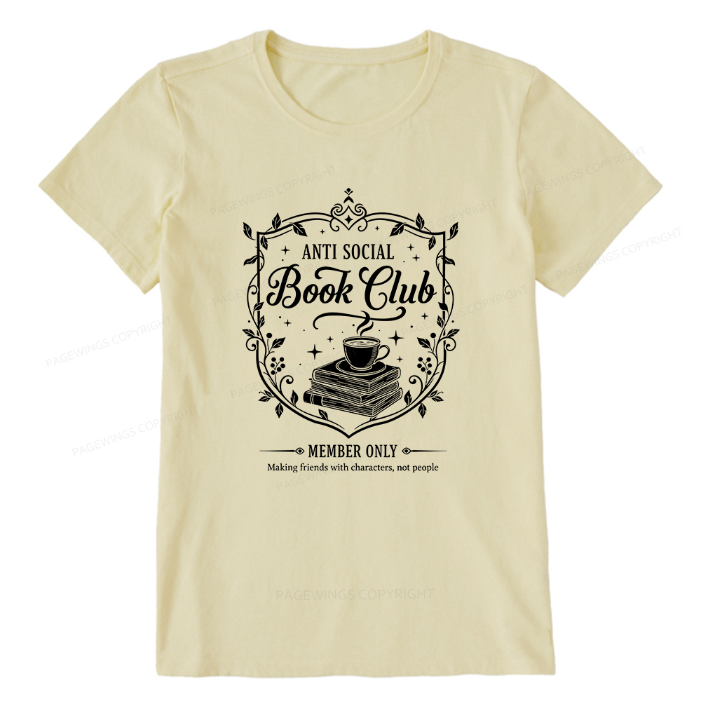 Pagewings Anti Social Book Club Unisex Classic T-shirt