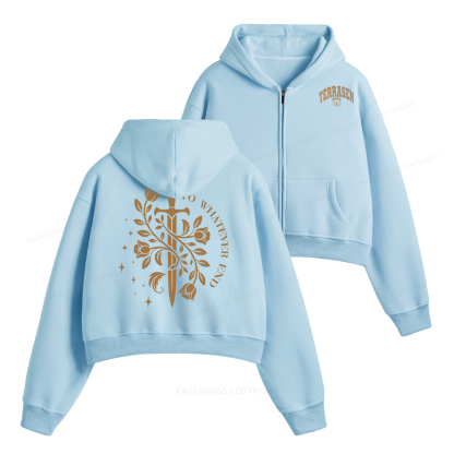 Pagewings Fantasy Novel Lovers Fleece Zip-Up Hoodie