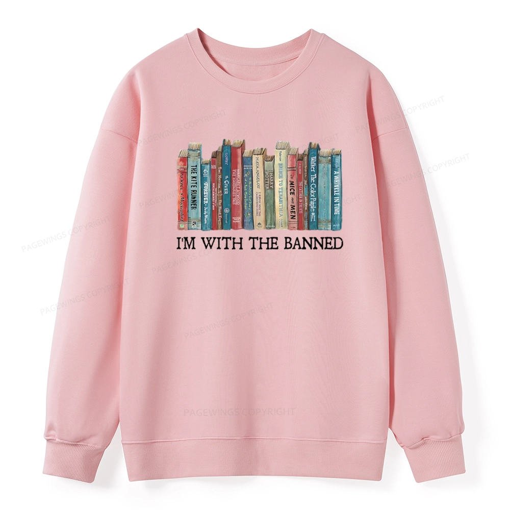 Pagewings I'm With The Banned Unisex Classic Sweatshirt