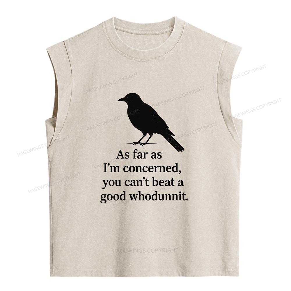 Pagewings Whodunnit Lover Women's Washed Tank Top