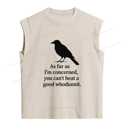 Pagewings Whodunnit Lover Women's Washed Tank Top