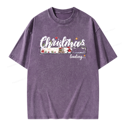 Pagewings Christmas Countdown Unisex Washed T-shirt