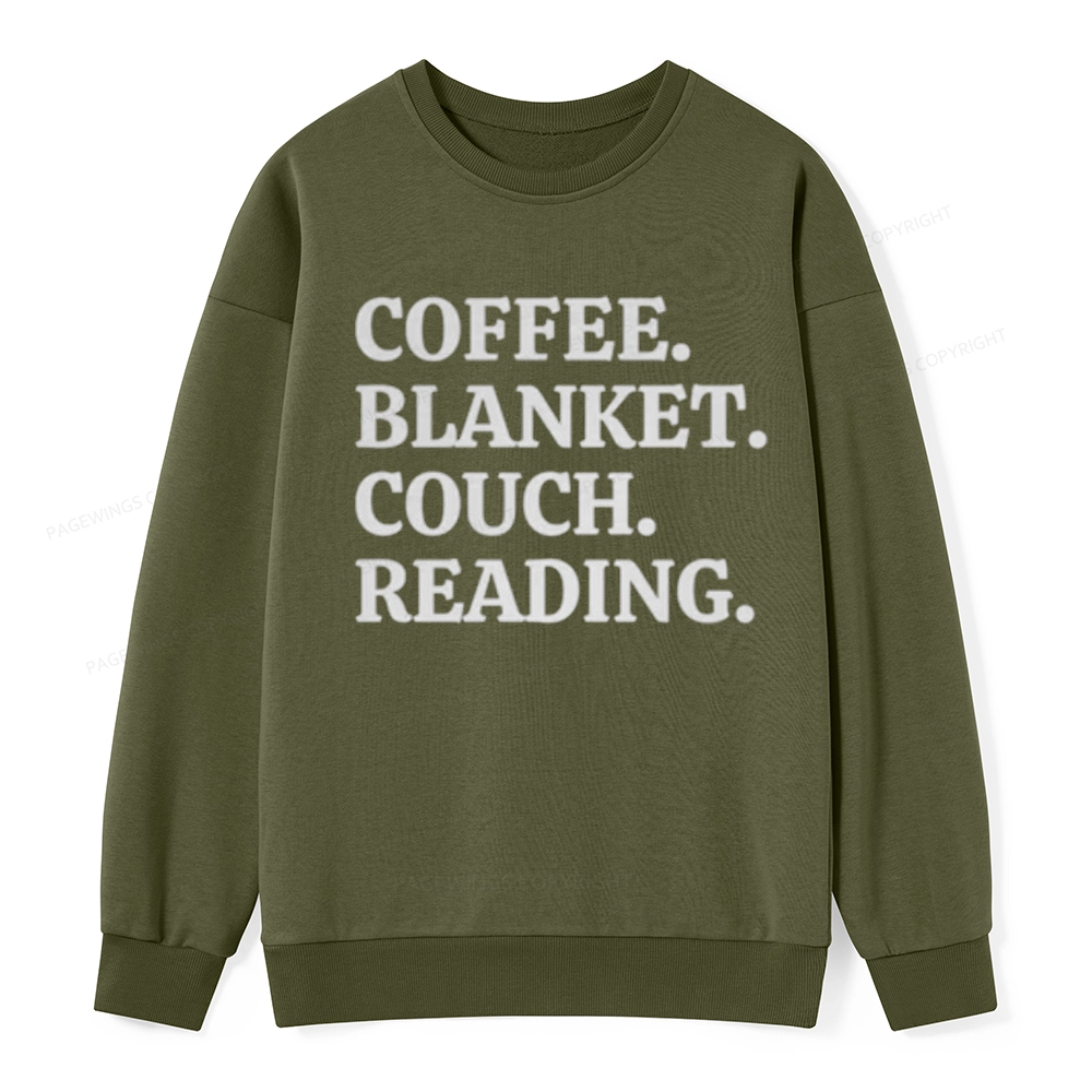 Pagewings Coffee Blanket Couch Reading Unisex Classic Sweatshirt