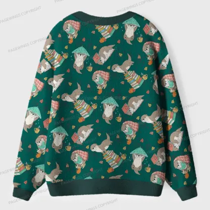 Pagewings Book Lover Unisex Ugly Cardigan Sweaters