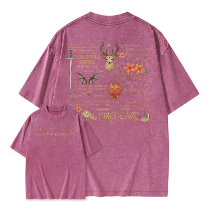Pagewings Fantasy Novel Lover Bookish Unisex Washed T-shirt