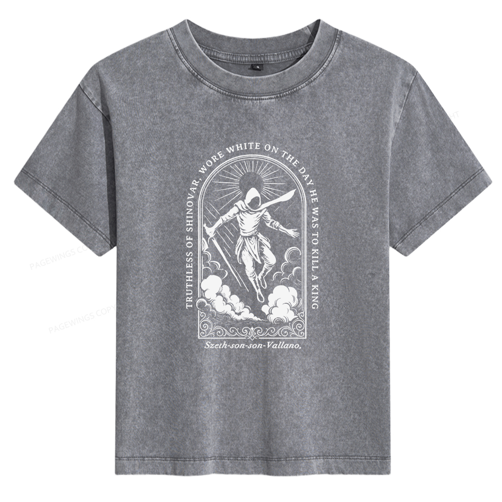 Pagewings Truthless of Shinovar Women's Washed T-shirt