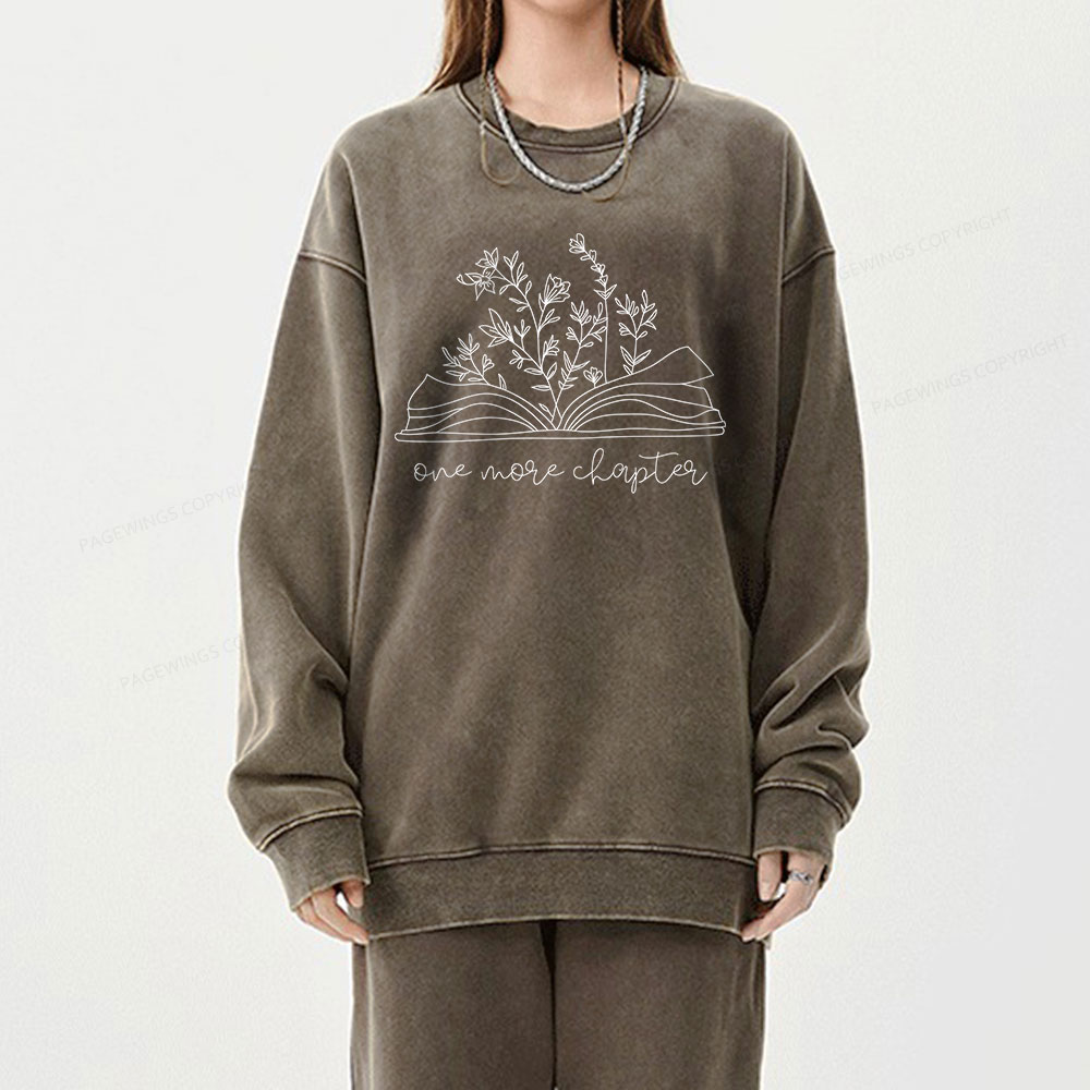 Pagewings Cute Graphic Tees Trending Now Unisex Washed Sweatshirt
