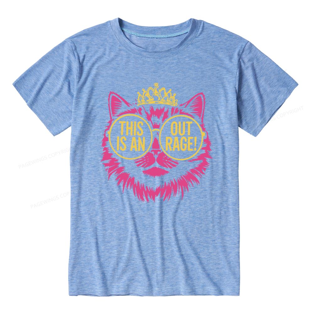 Pagewings This is an Outrage Unisex Heather T-Shirt