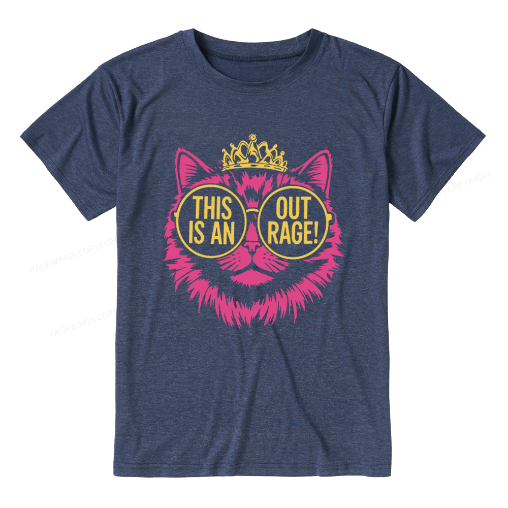 Pagewings This is an Outrage Unisex Heather T-Shirt