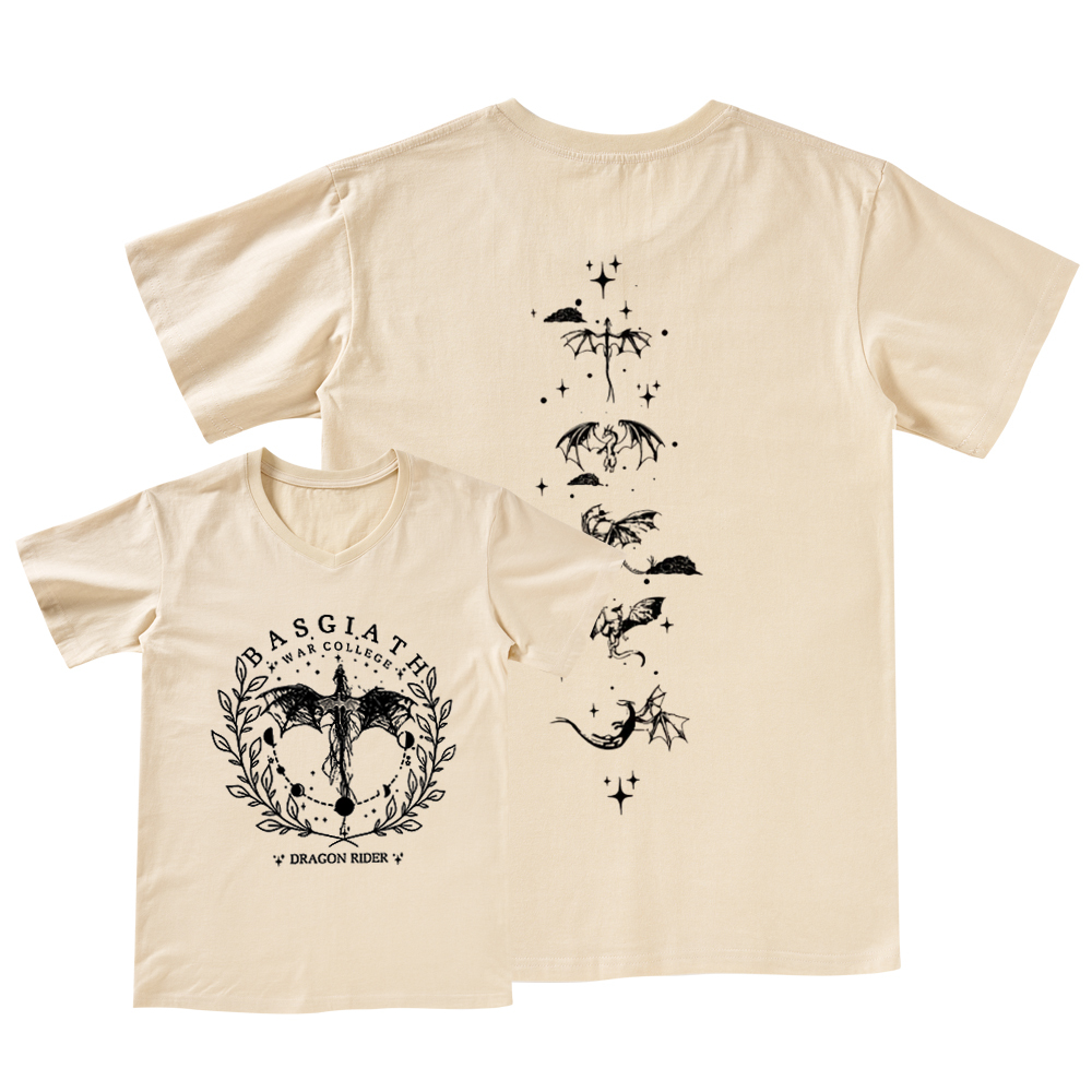 Pagewings Basgiath War College 2-Sided V-neck T-shirt