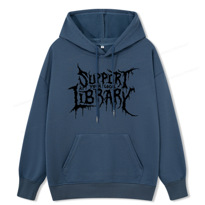 Pagewings Support Your Local Library Unisex Classic Hoodie