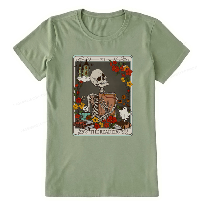 Pagewings The Reader Tarot Card TShirt, Bookish Shirt Unisex Classic T-shirt