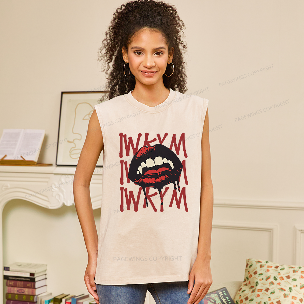 Pagewings Sci-Fi Novel Lover Unisex Washed Tank Top