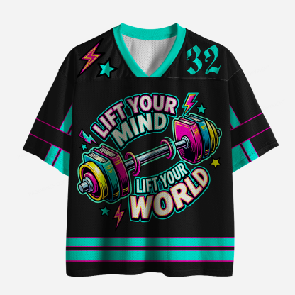 Pagewings Lift Your Mind Lift Your World Unisex Mesh Jersey