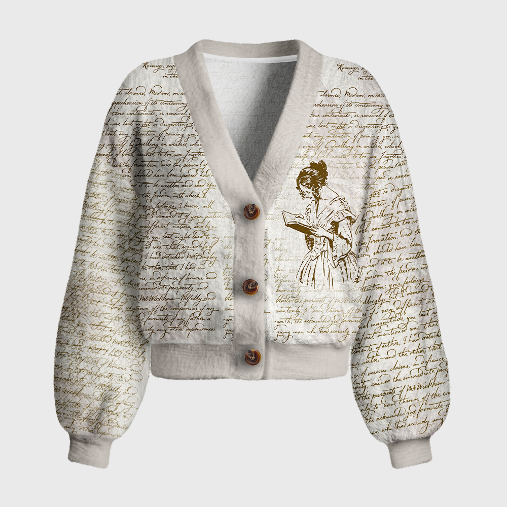 Pagewings Bookish Vibe Women's Cardigan Sweater