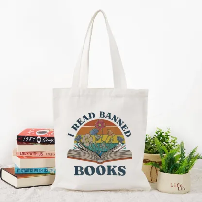Pagewings I Read Banned Books Tote Bag