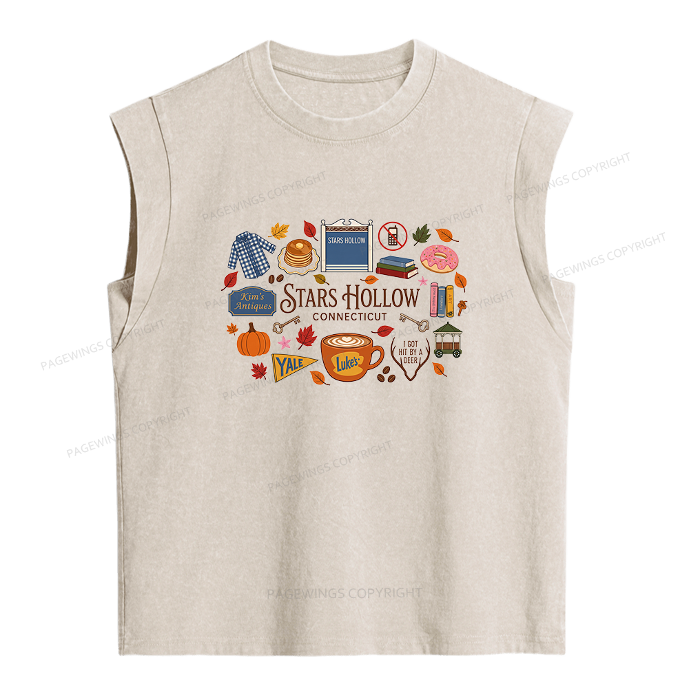 Pagewings Bookish Pumpkin Women's Washed Tank Top