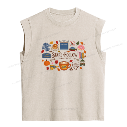 Pagewings Bookish Pumpkin Women's Washed Tank Top