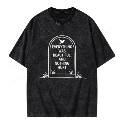 Pagewings Everything Was Beautiful Unisex Washed T-shirt