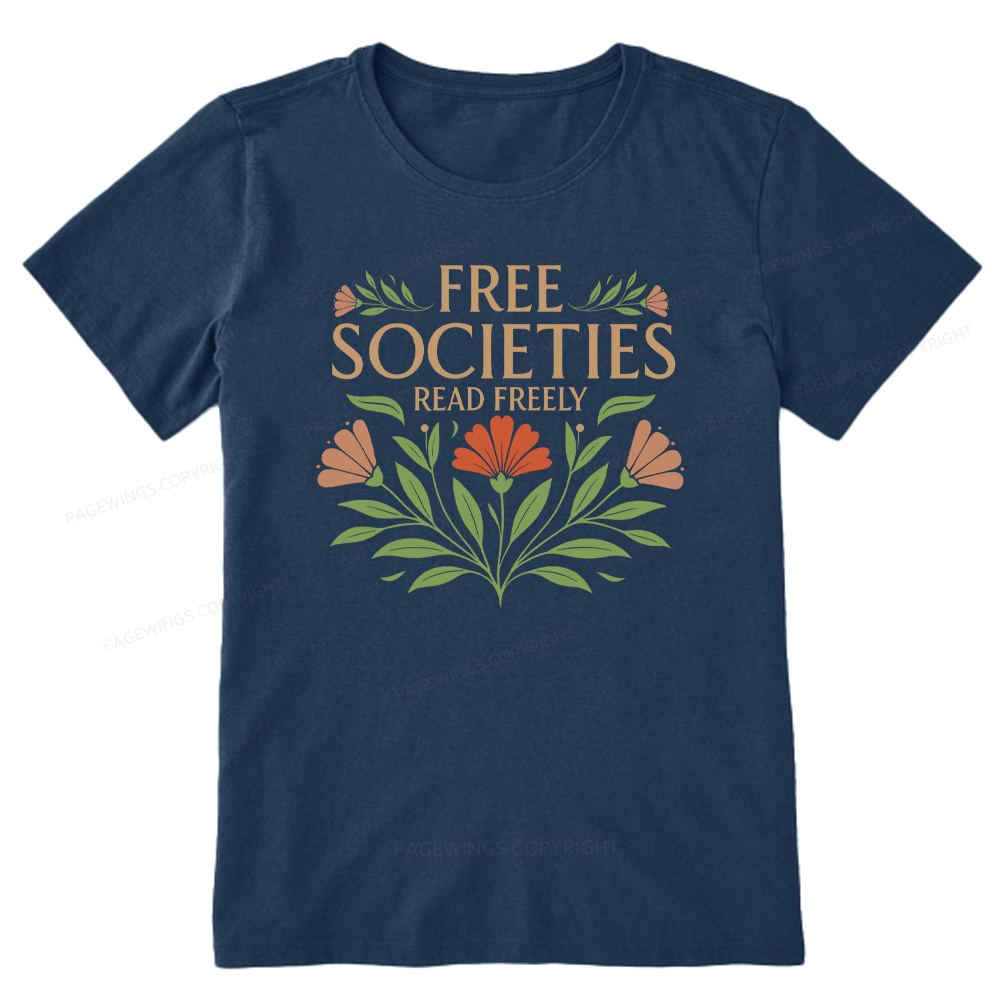 Pagewings Free Societies Read Freely Unisex Classic T-shirt