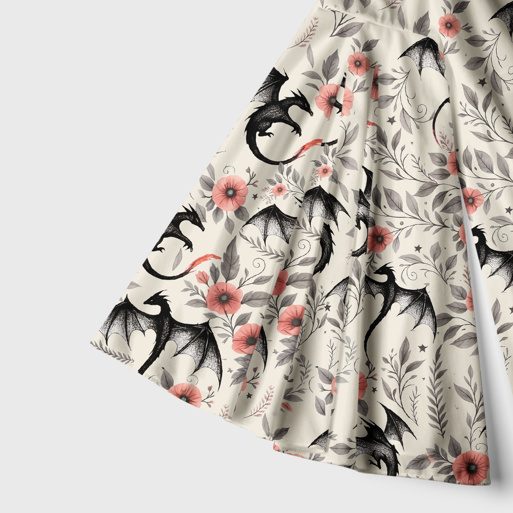 Pagewings Fantasy Book Lover Bell Sleeve Dress