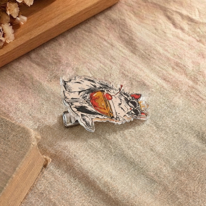 Pagewings Sci fi Cat Acrylic Hair Clip