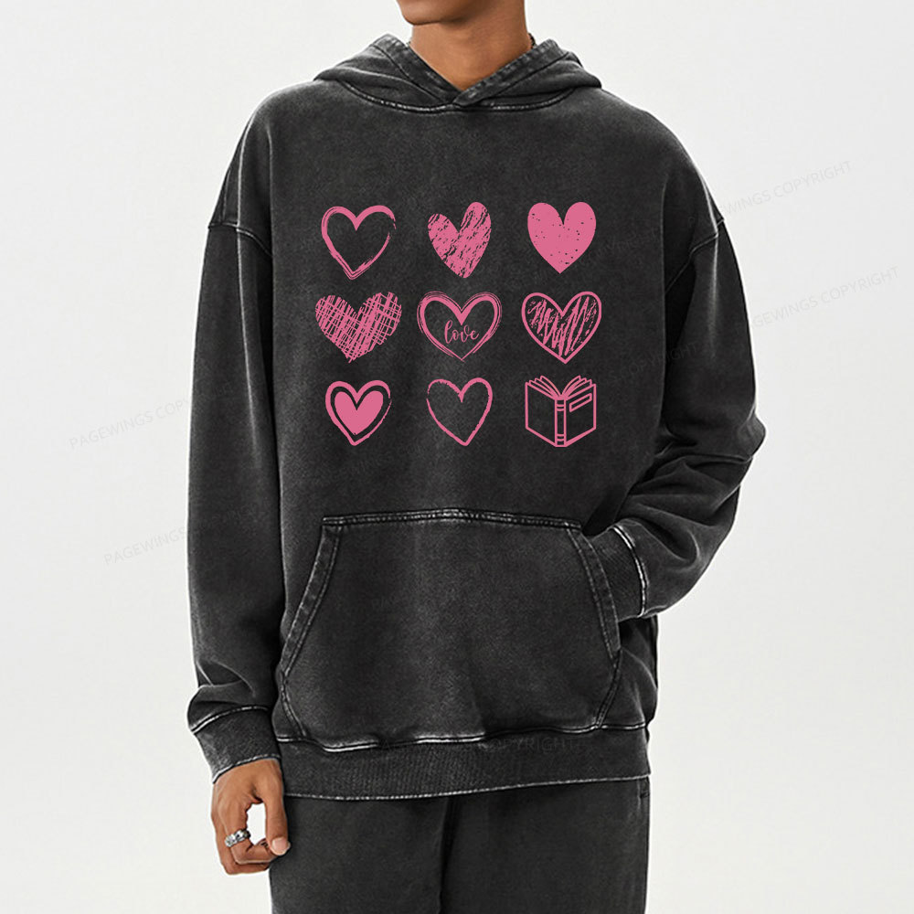 Pagewings To Love And Learn How To Be Loved Unisex Washed Hoodie