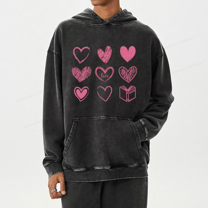 Pagewings To Love And Learn How To Be Loved Unisex Washed Hoodie