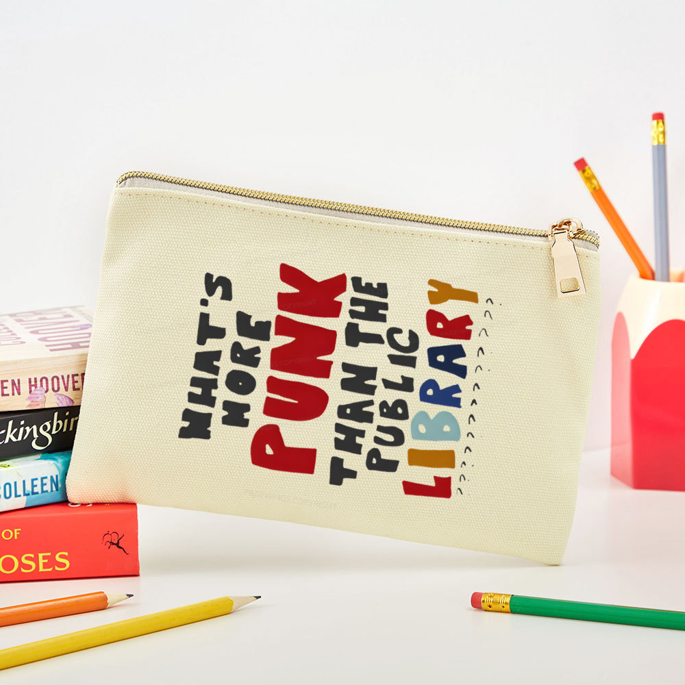 Pagewings What's More Punk Than The Public Library Pouch