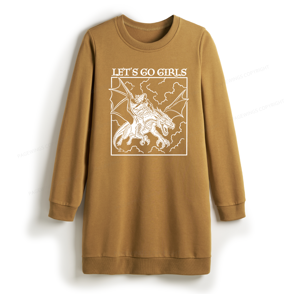 Pagewing Let's Go Girls Sweatshirt Dress
