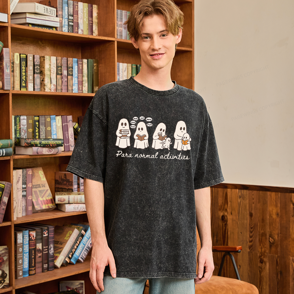 Pagewings Just One More Chapter Unisex Washed T-shirt