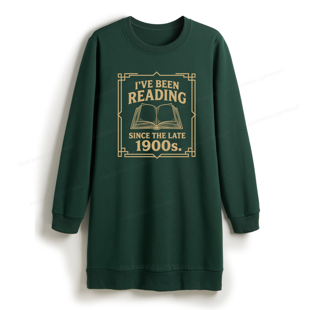 Pagewings I’ve Been Reading Since The Late 1900s Sweatshirt Dress