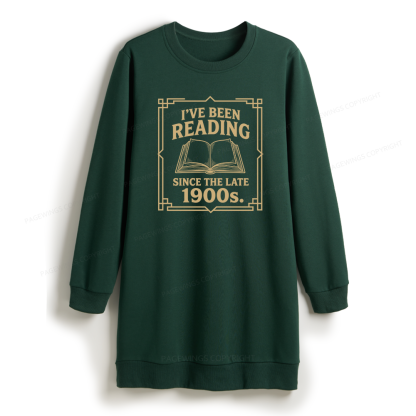 Pagewings I’ve Been Reading Since The Late 1900s Sweatshirt Dress