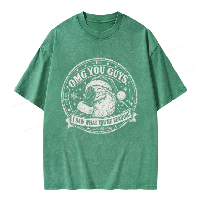Pagewings OMG You Guys I Saw What You’re Reading Unisex Washed T-shirt