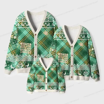 Pagewings What’s More Punk Than The Public Library Unisex Ugly Cardigan Sweaters