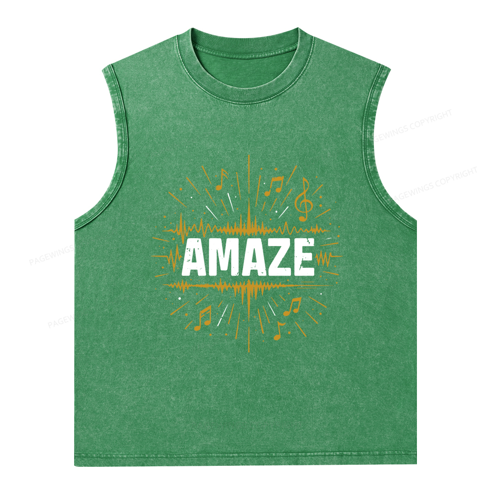 Pagewings Amaze Unisex Washed Tank Top