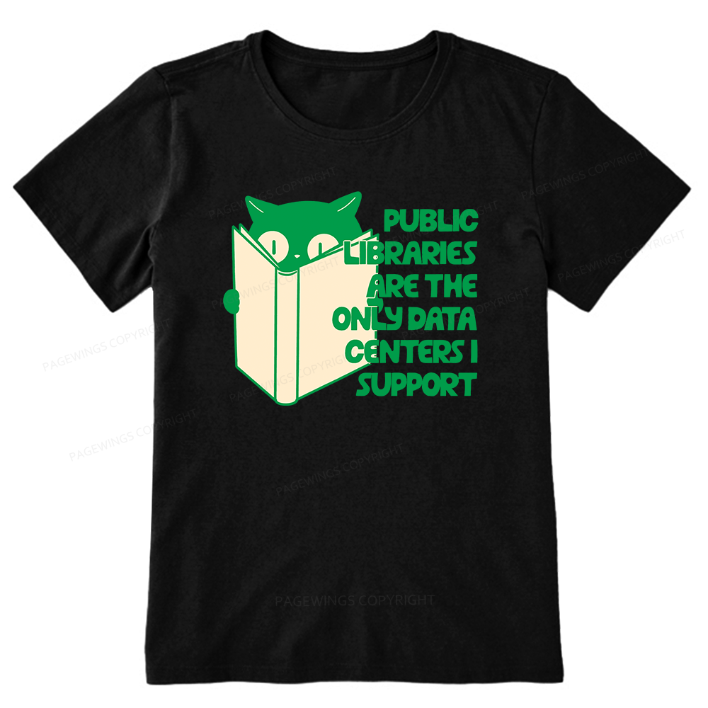 Pagewings Public Libraries are the Only Data Centers Unisex Classic T-shirt