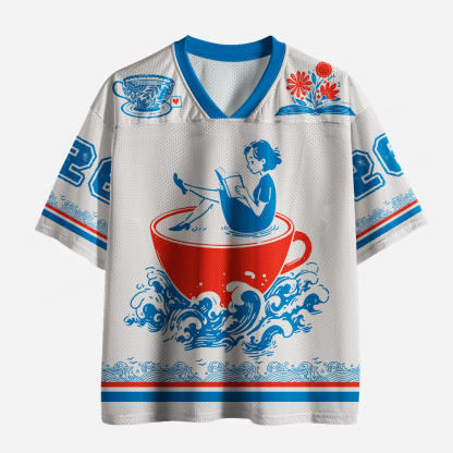 Pagewings Read Books Unisex Mesh Jersey
